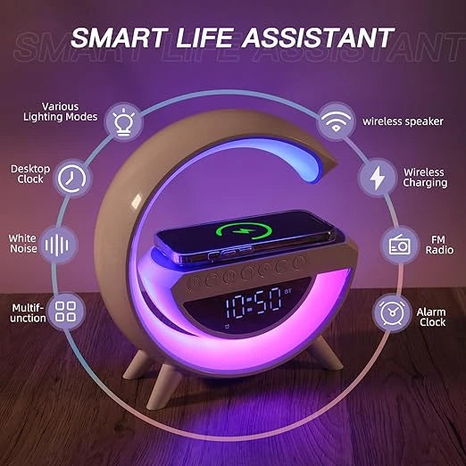 Speaker Lamp with Wireless Charging